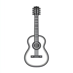 Classic acoustic guitar illustration.
