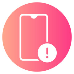 warning gradient icon