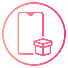 delivery gradient icon