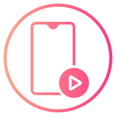 video gradient icon
