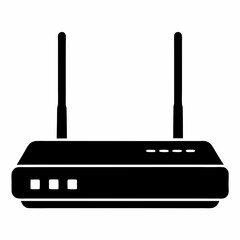 Router Silhouette Vector Art