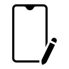 pencil glyph icon
