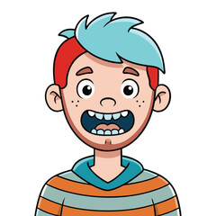 Obraz premium Damaged & broken tooth cartoon vector illustration
