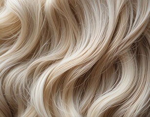 Blonde Hair Texture Soft Waves Close Up