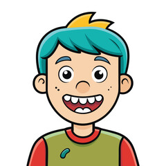 Obraz premium Damaged & broken tooth cartoon vector illustration