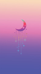 moon and stars wallpapers for mobile phones and backgrounds Wallpapers featuring foliage usually feature a natural and lush aesthetic