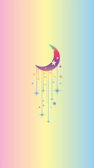 moon and stars wallpapers for mobile phones and backgrounds Wallpapers featuring foliage usually feature a natural and lush aesthetic