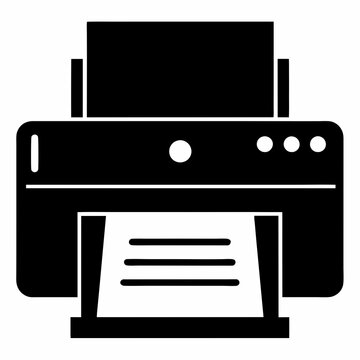 black printer printing paper clip art preview