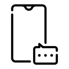 Fototapeta premium conversation line icon