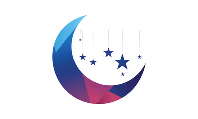 moon and stars ramadan kareem