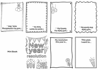 Create a fun New Year Resolution Minibook! Kids can set goals, color, and design their own minibook. Perfect for classroom activities, homeschool projects, or family crafting time.