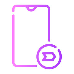 Fototapeta premium important gradient icon