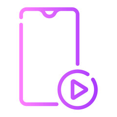 video gradient icon