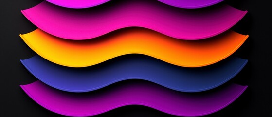 Obraz premium Abstract Colorful Waves Gradient Background Design
