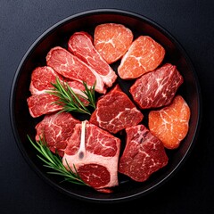 Raw Pork   Beef Cuts  Butcher Shop Meat  Gourmet Cooking Ingredients