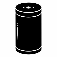 Smart Speaker Silhouette Vector Art