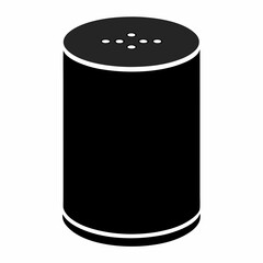 Smart Speaker Silhouette Vector Art