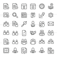 audit icon set vector 