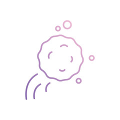 Snowball icon isolated on a white background. Vector illustration.