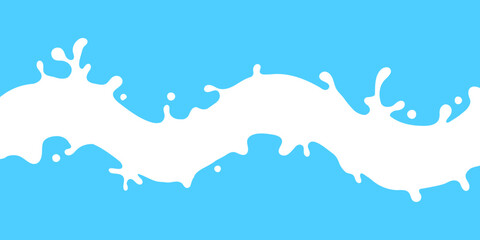 milk splash, milk simple shape for banner background, milk waves, milk splashes for advertising dairy products