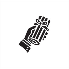 illustration of a hand holding a pencil