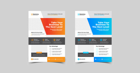 This is a corporate flyer Template suitable for all corporate businesses. Easy to edit, all you need to know the very basic of Illustrator to change the text, Color and everything

