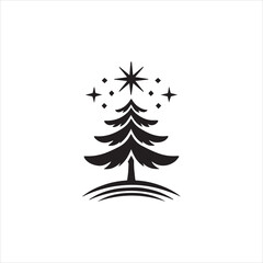 Fototapeta premium set of christmas trees