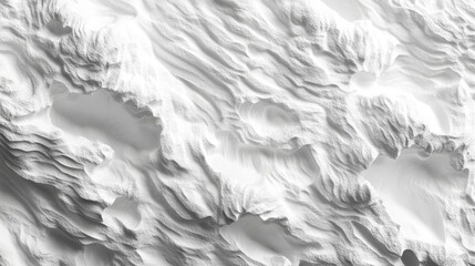 Obraz premium Abstract White Textured Surface With Undulating Forms