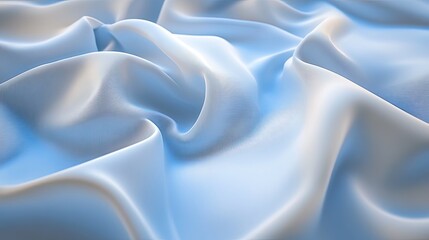 Obraz premium Abstract Draped Light Blue Fabric Texture