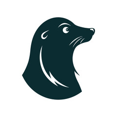 Fur Seal Head Vector Illustration and Wildlife Mascot Design