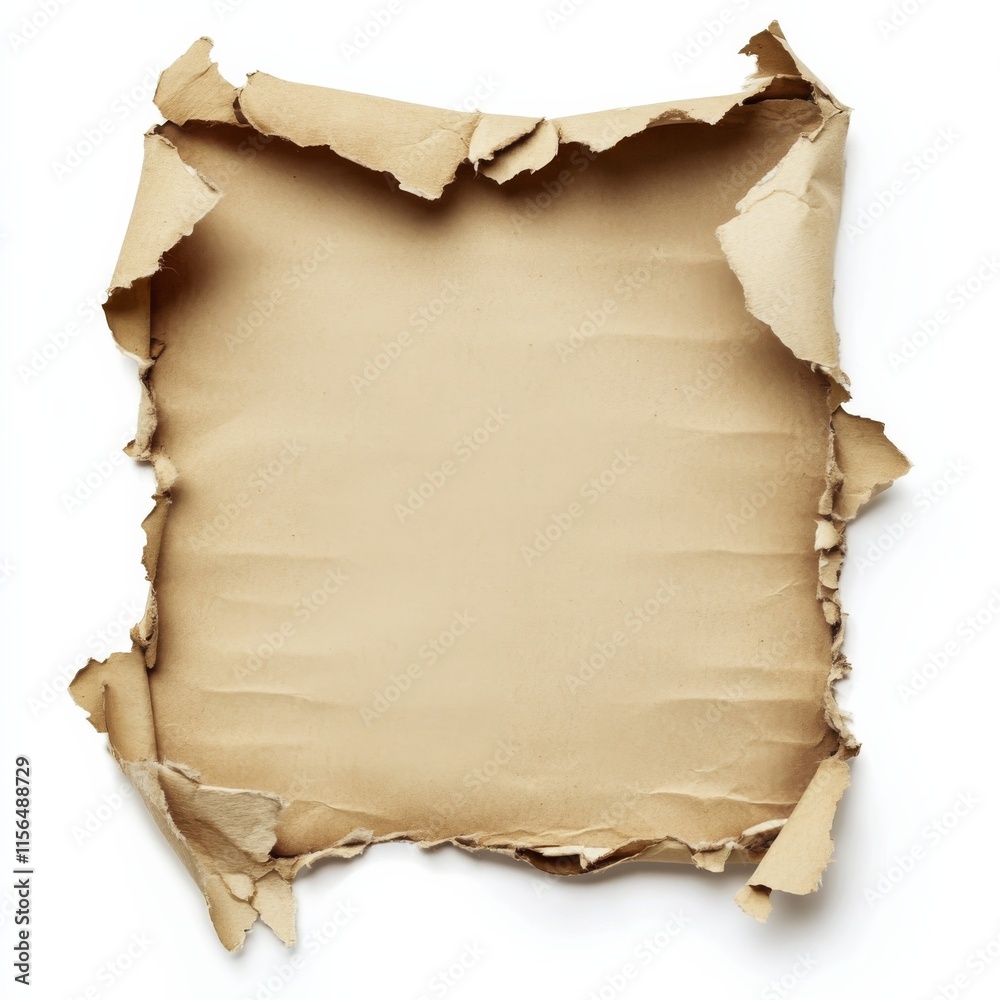 Poster torn paper roll. white rip page edge with hole. realistic reveal sheet effect set for sale template.