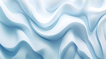 Fototapeta premium Abstract Blue Swirling Waves Elegant Design