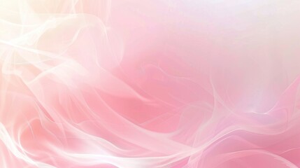 Fototapeta premium Soft pink and white abstract background with flowing shapes, ideal for design and artistic projects.