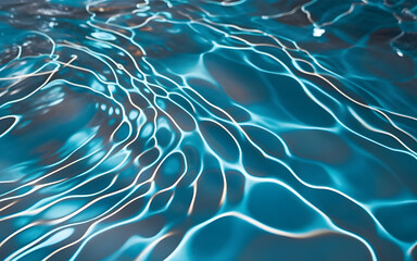 Watef reflecting background wave in swimming pool
