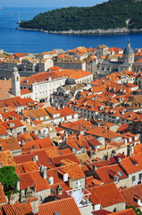 Obraz premium 城壁から眺めるドゥブロブニクのとても美しい風景