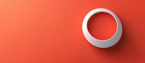 3D Abstract Logo Design on Vibrant Background with Blank Space for Custom Text or Branding in Promotional Materials