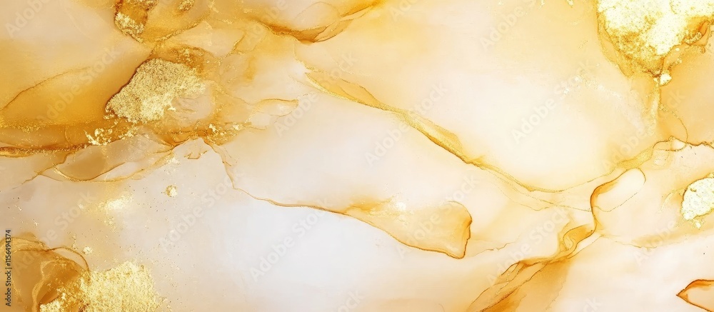 Poster elegant golden watercolor abstract background with smooth texture and space for custom text or brand