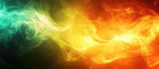 Obraz premium Vibrant Abstract Fantasy Background with Colorful Smoke Effects and Ample Space for Text or Creative Design Elements