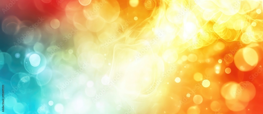 Poster dynamic abstract background with vibrant colors and shapes featuring empty space for text and design