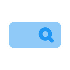 Naklejka premium search bar flat icon