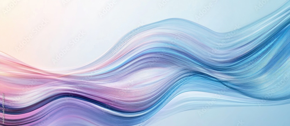 Poster abstract flowing energy lines creating a dynamic background for stock market charts with ample space
