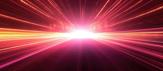 Fototapeta premium Vibrant abstract electronic background with luminous lines creating a sense of motion and space for technology and innovation themes
