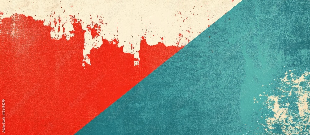 Poster abstract expressionism colorful background with jagged shapes and space for text or design elements