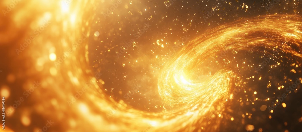 Poster fractal background with dynamic energy swirls and light effects ideal for text insertion and creativ