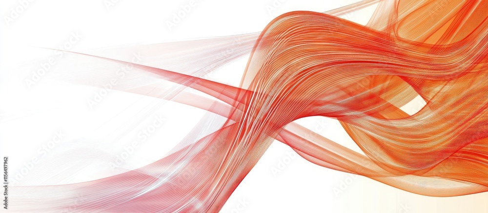 Poster abstract flowing digital lines with motion waves and space for text placement