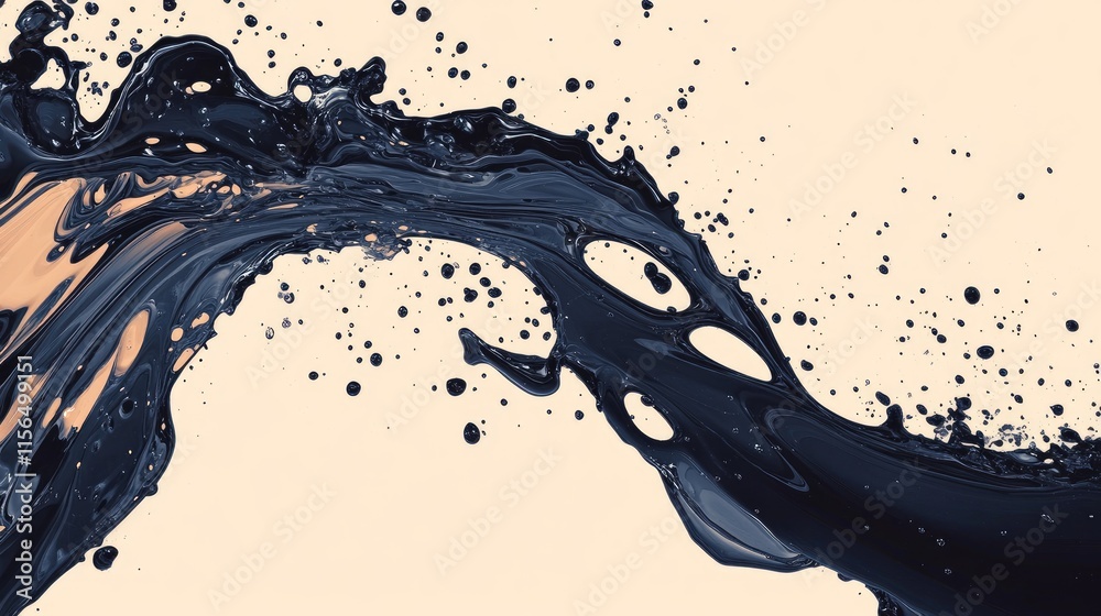 Poster aerospace splash design featuring smoky colored splashes and ample empty space for dynamic text plac