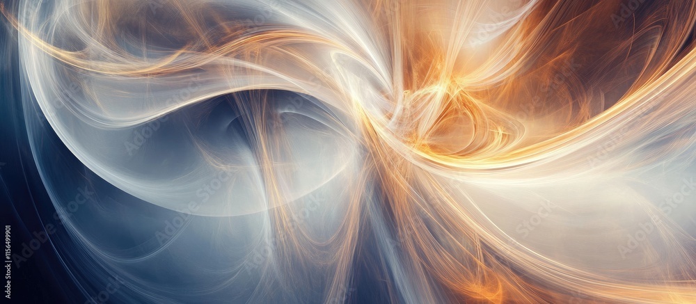 Poster elegant abstract swirl design featuring soft colors with ample empty space for text or graphic overl