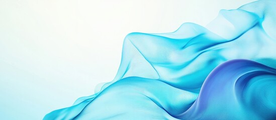 Obraz premium Dynamic Blue Ocean Abstract Background with Soft Textures and Waves Ideal for Presentations Websites and Brochures Featuring Empty Space