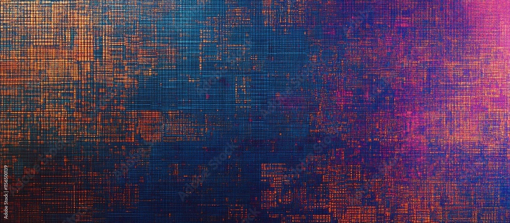 Poster futuristic abstract matrix texture for industrial engineering concepts with copyspace for text and d