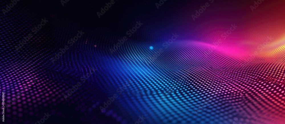 Poster vibrant abstract digital background with gradient waves and space for text on a computer screen disp